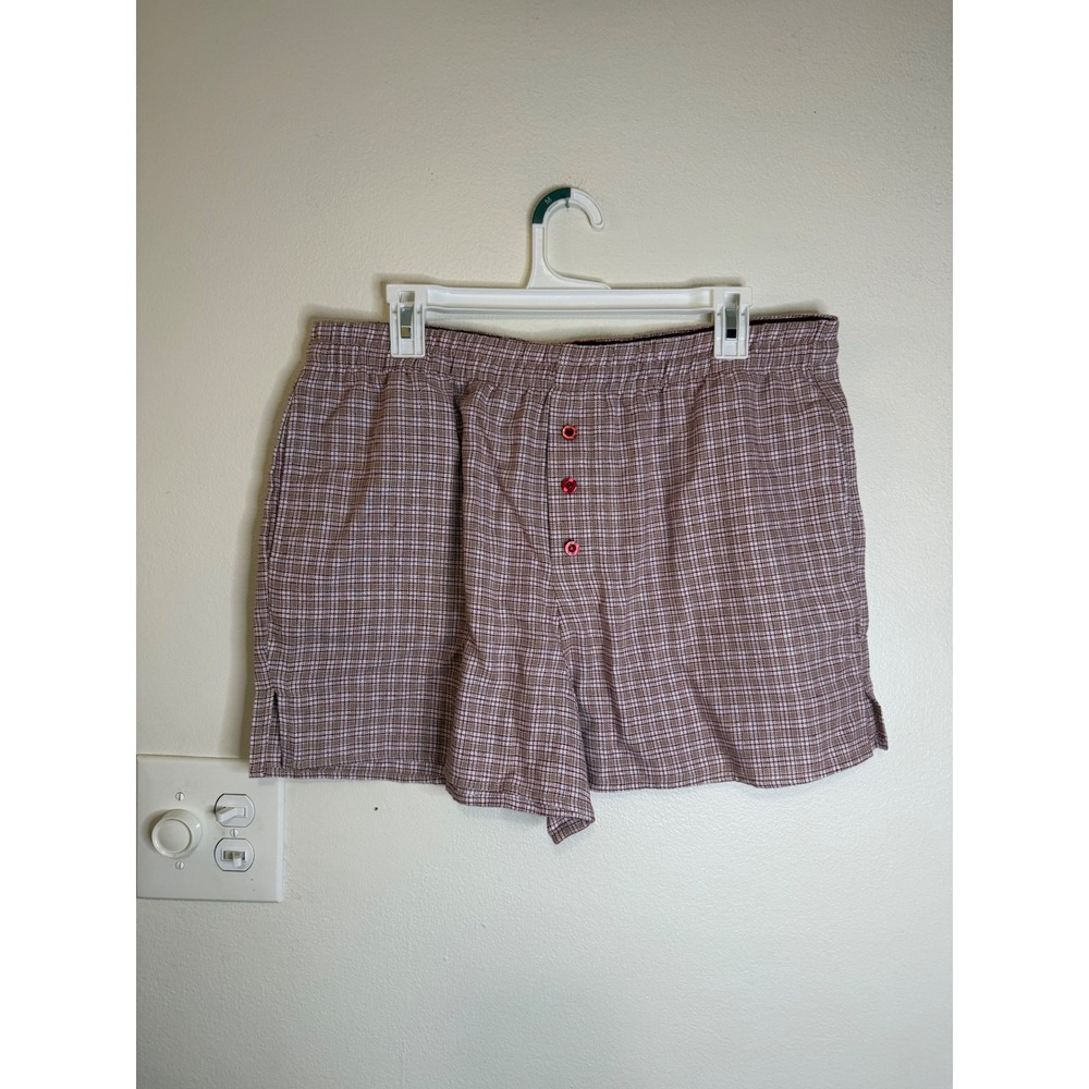 Ultra Flirt Plaid Boxer Shorts Size XL NWOT